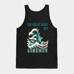 The Great Wave Off Liberty Tank Top